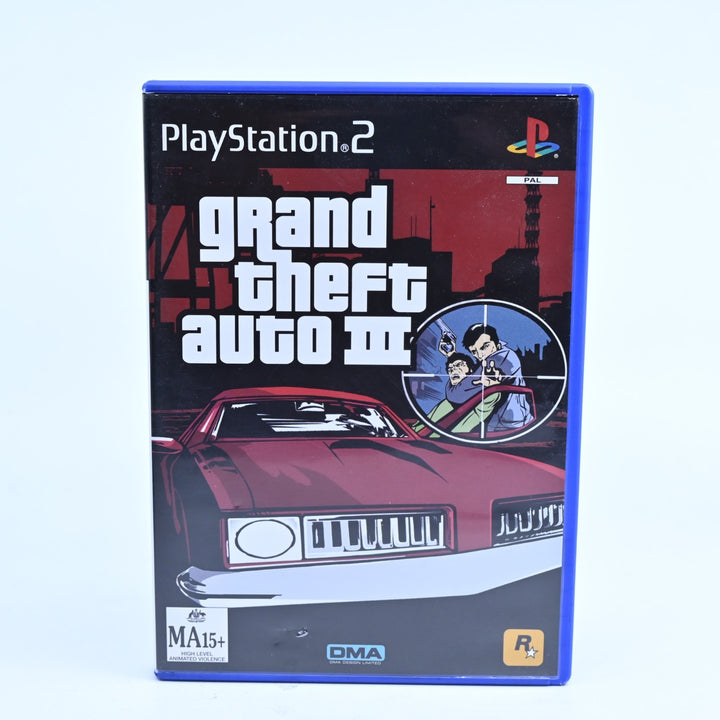 Grand Theft Auto III 3 - Sony Playstation 2 / PS2 Game + Manual - No Map - PAL