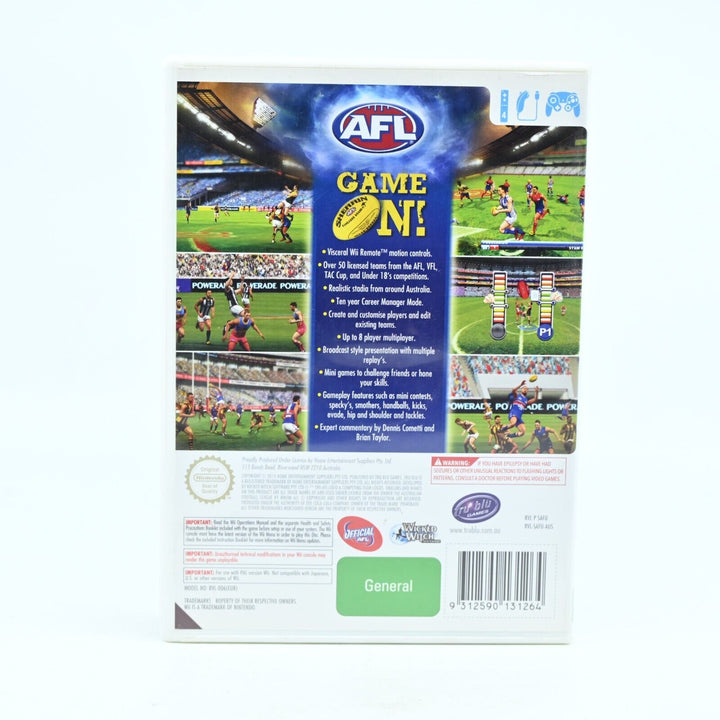 AFL - Nintendo Wii Game + Manual - PAL - MINT DISC!