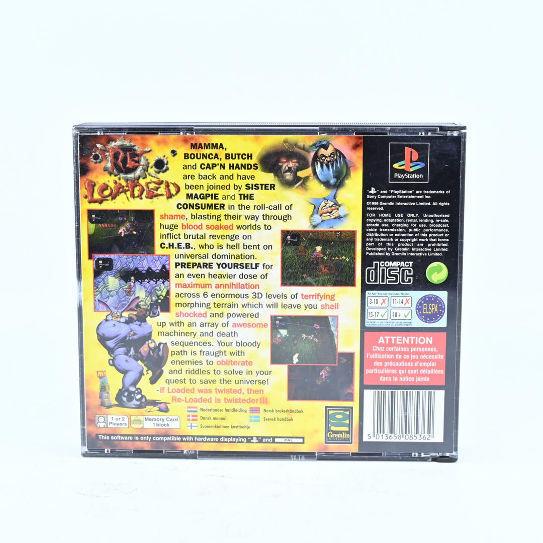 Re-Loaded - Sony Playstation 1 / PS1 Game + Manual - PAL - MINT DISC!