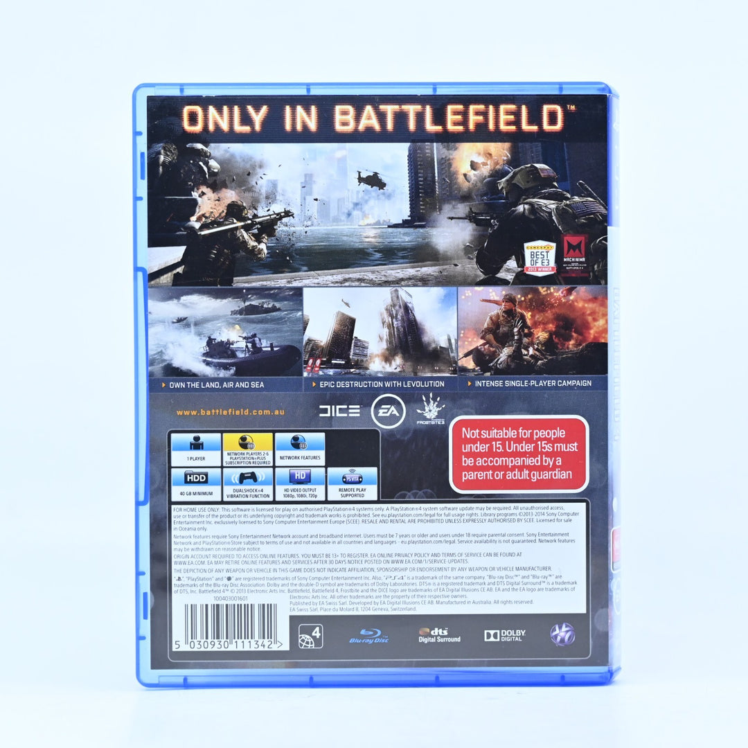 Battlefield 4 - Sony Playstation 4 / PS4 Game - FREE POST!