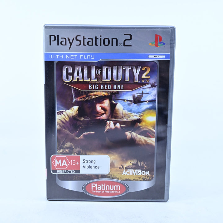 Call of Duty 2: Big Red One - Sony Playstation 2 / PS2 Game + Manual - PAL