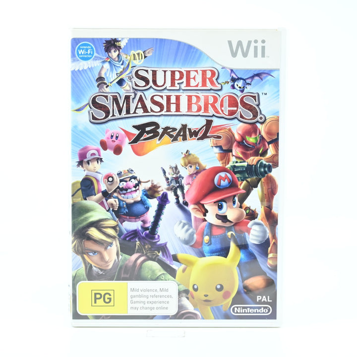 Super Smash Bros. Brawl - Nintendo Wii Game + Manual - PAL - MINT DISC!