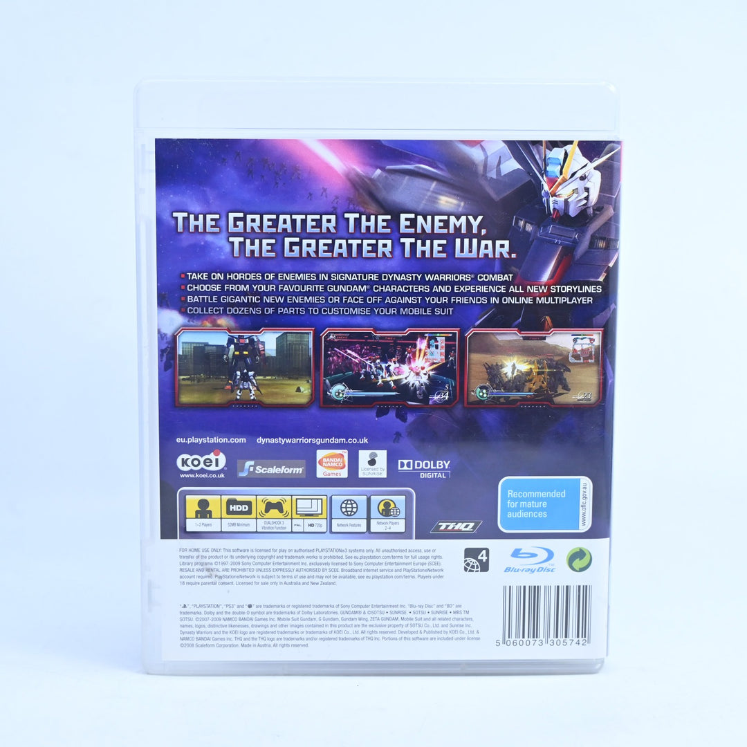 Dynasty Warriors Gundam 2 - Sony Playstation 3 / PS3 Game + Manual - MINT DISC!