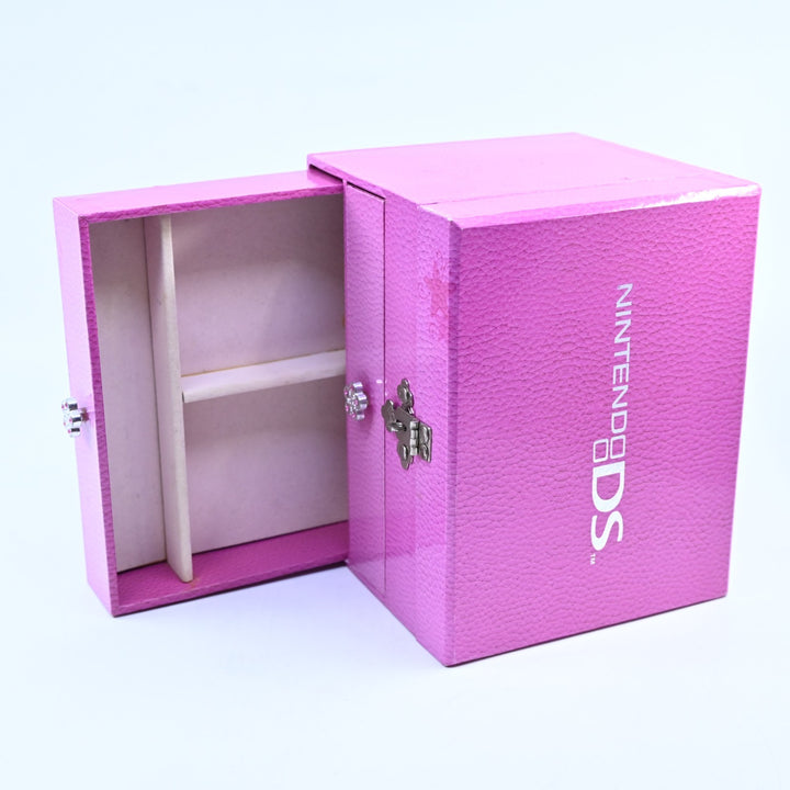Pink DS Jewelry Box - 2 Drawers + Latched Top - Nintendo DS Accessory