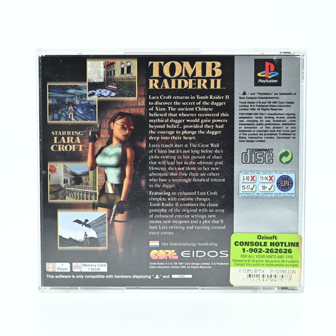 Tomb Raider II  - Sony Playstation 1 / PS1 Game - MINT DISC