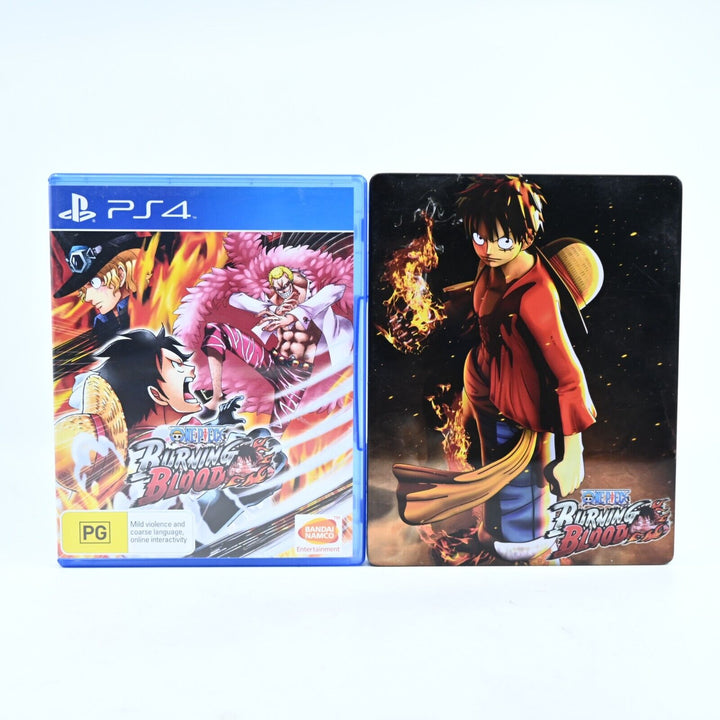 One Piece Burning Blood + Steelbook - Sony Playstation 4 / PS4 Game - MINT DISC!