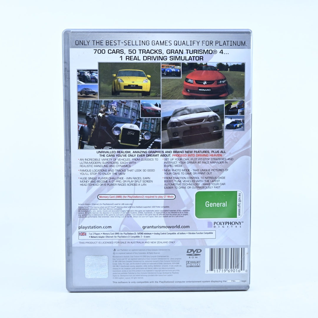 Gran Turismo 4 - Sony Playstation 2 / PS2 Game + Manual - PAL
