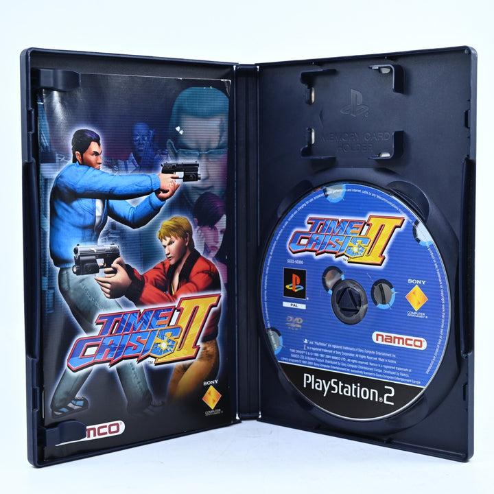 Time Crisis II 2 - Sony Playstation 2 / PS2 Game + Manual - PAL - MINT DISC!
