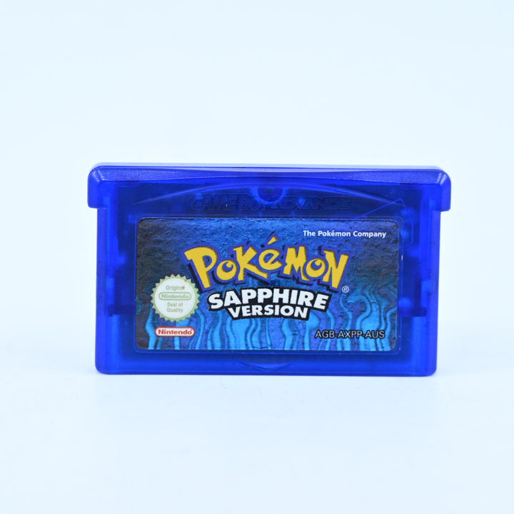 Pokemon Sapphire Version - GBA Game - PAL - NEW BATTERY!