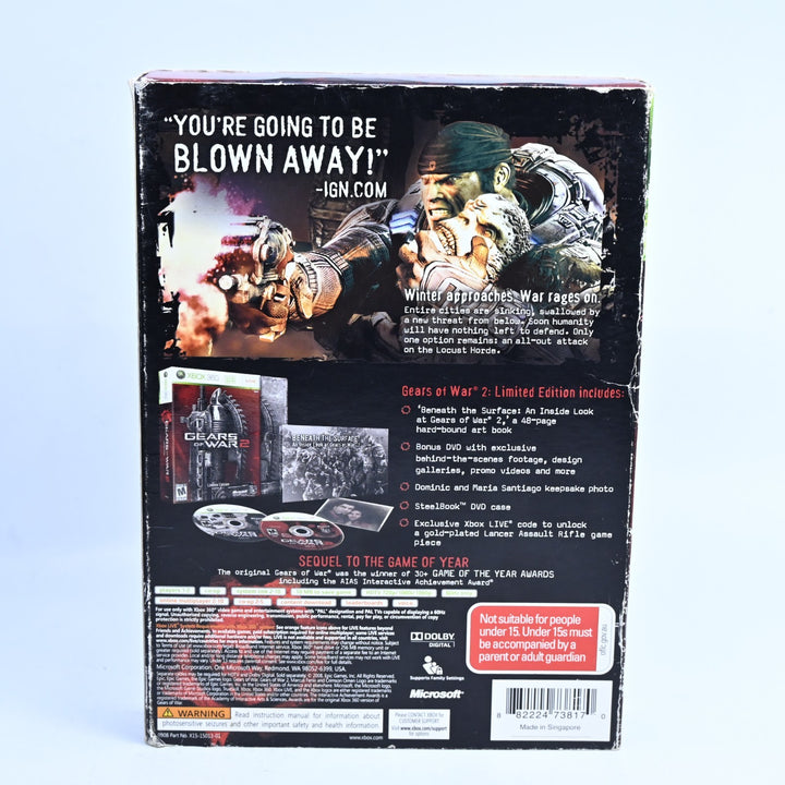 Gears of War 2 Limited Edition - Xbox 360 Game + Manual - PAL - MINT DISC!