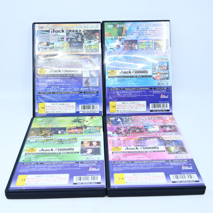 Dot .hack//G.U Vol. 1, 2, 3 & 4 - Sony Playstation 2 /PS2 Game + Manual - NTSC-J