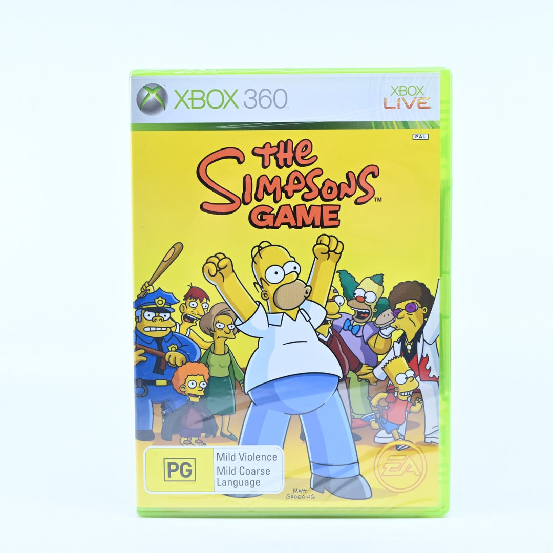 SEALED! The Simpsons Game - Xbox 360 Game + Manual - PAL