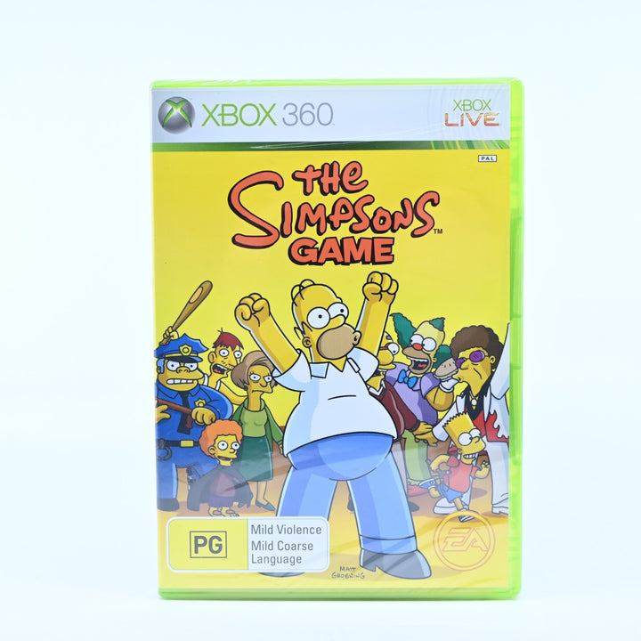 SEALED! The Simpsons Game - Xbox 360 Game + Manual - PAL