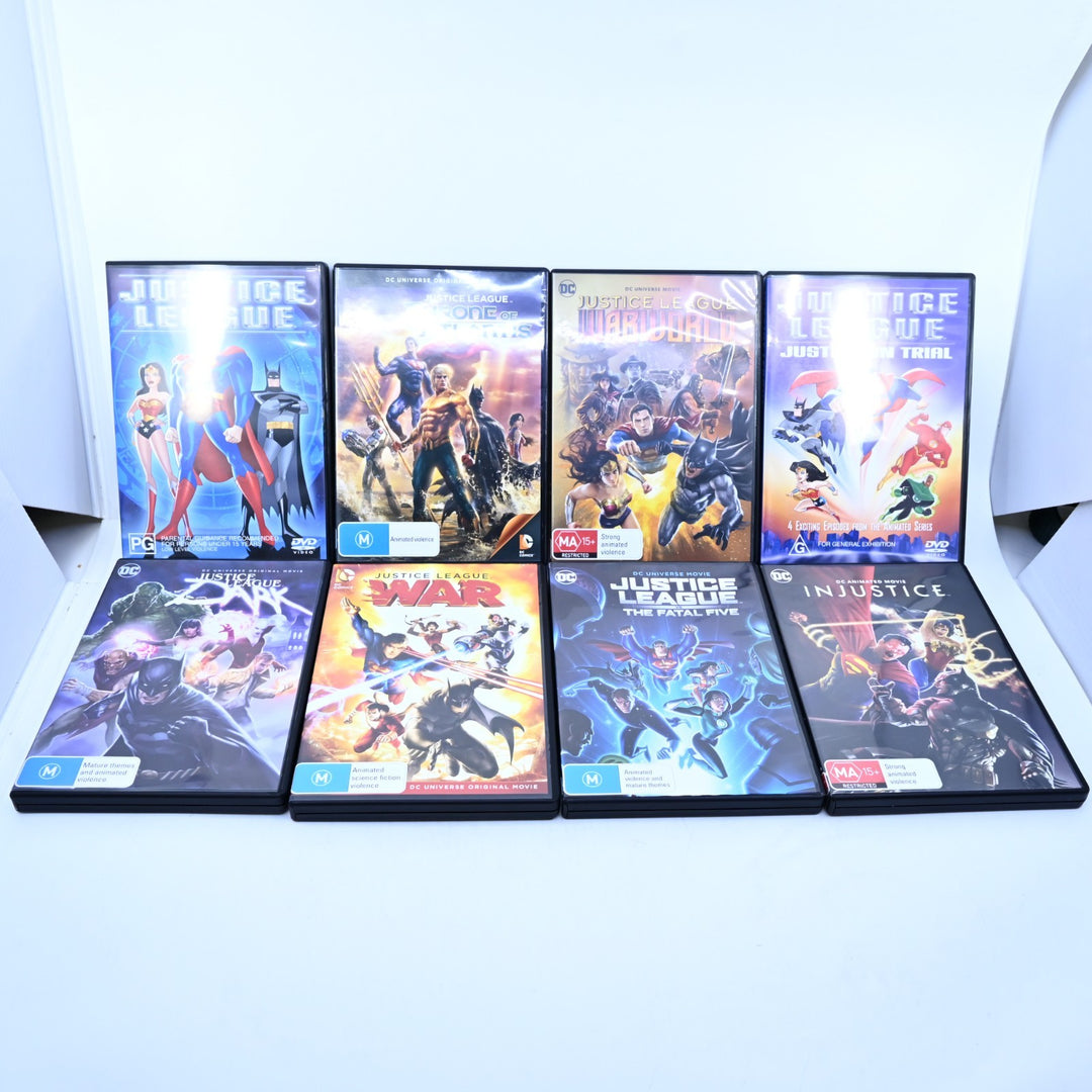 Justice League Movie Collection - DC Bulk Lot - Regions 1 & 4 - DVD