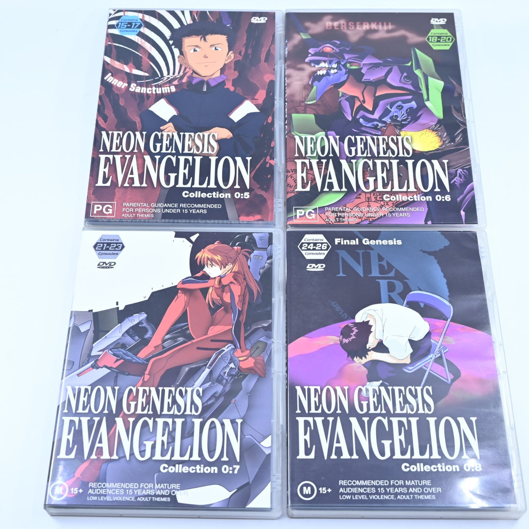 Neon Genesis Evangelion - Volumes 1 to 8 + Movies - Anime DVDs