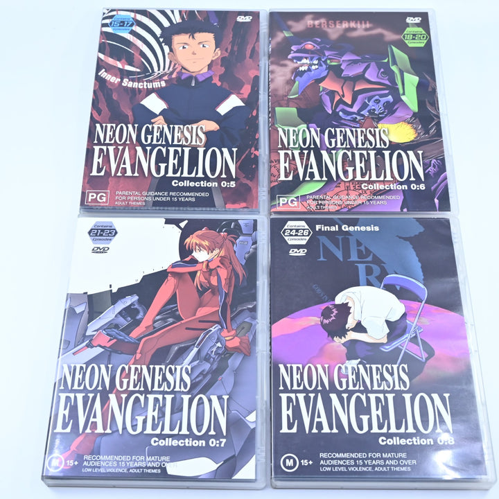 Neon Genesis Evangelion - Volumes 1 to 8 + Movies - Anime DVDs