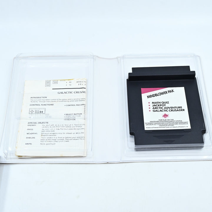 Mindblower Pak - Piggy Back Cartridge - H.E.S / NES Game - PAL