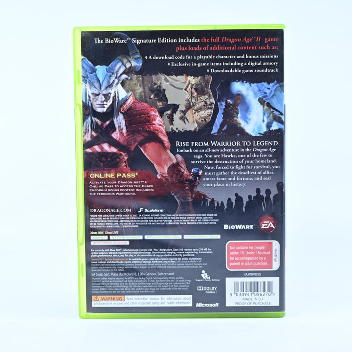 Dragon Age II Bioware Signature Edition - Xbox 360 Game + Manual - MINT DISC!