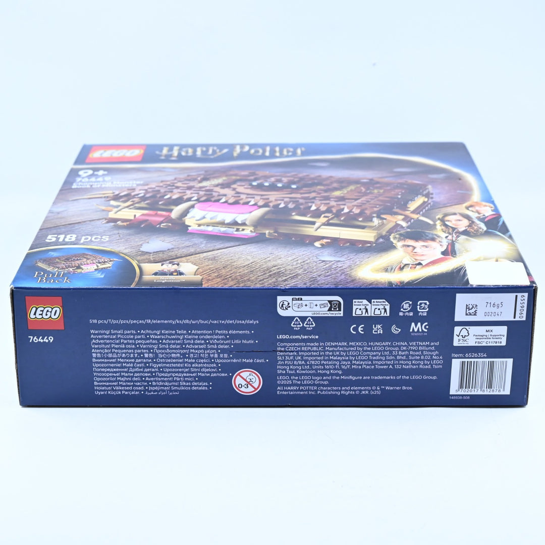 SEALED! LEGO 76449 Harry Potter - Chomping Monster Book of Monsters - Toy