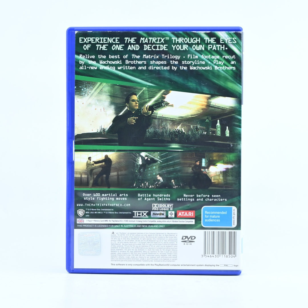 The Matrix: Path of Neo - Sony Playstation 2 / PS2 Game + Manual - PAL