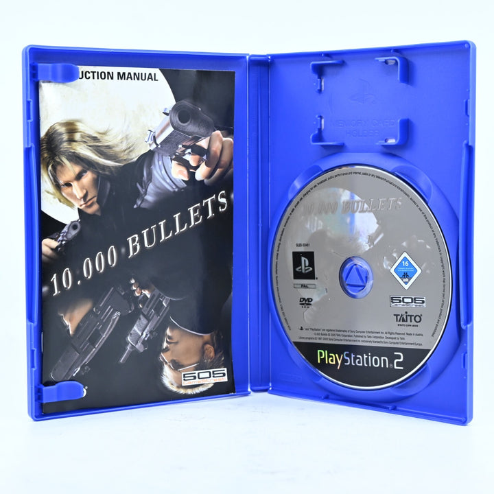 10,000 Bullets - Sony Playstation 2 / PS2 Game + Manual - PAL - MINT DISC!