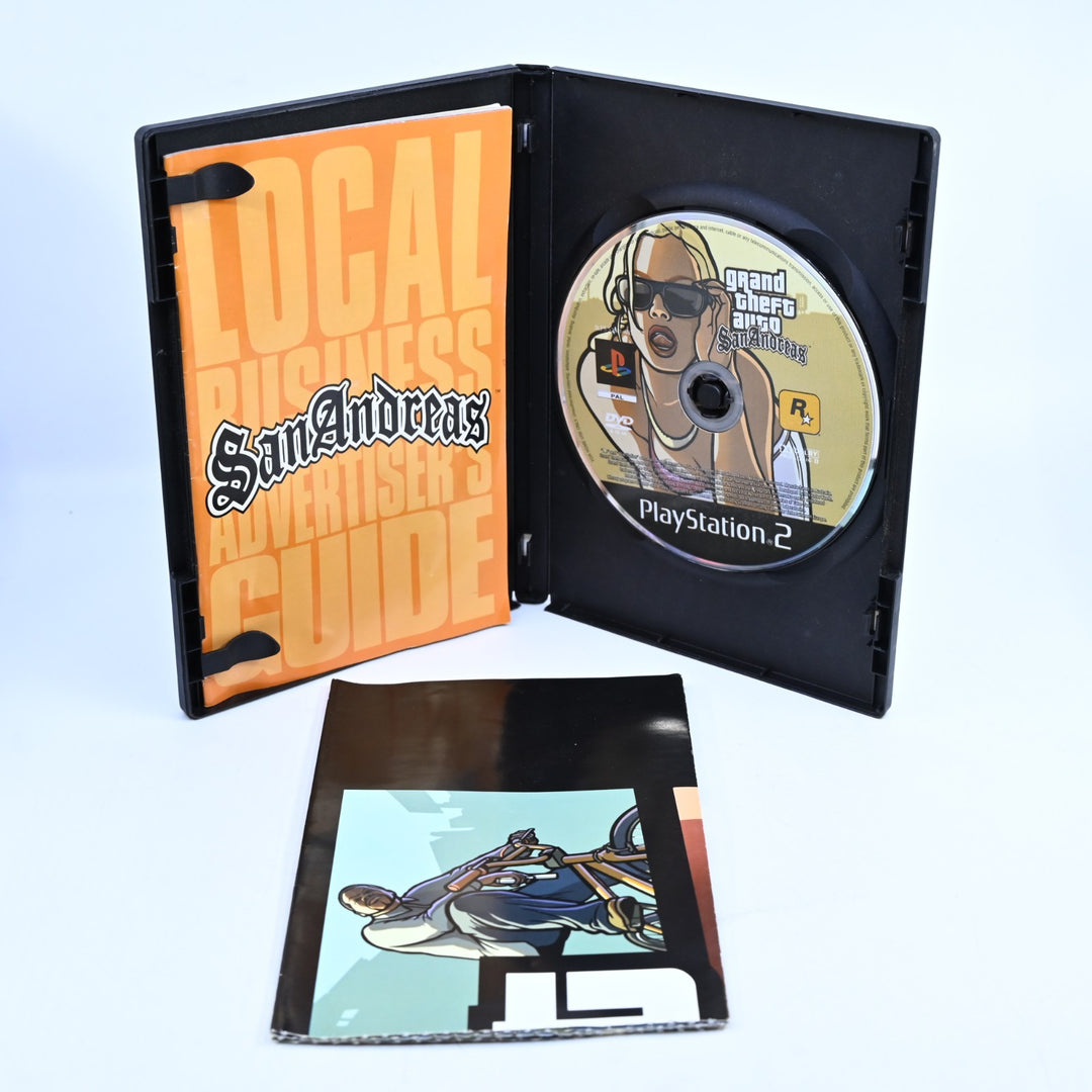 Grand Theft Auto: San Andreas - Sony Playstation 2 / PS2 Game + Manual + Map