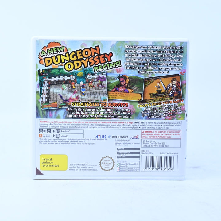 Etrian Mystery Dungeon - Nintendo 3DS Game - PAL + Manual - FREE POST!