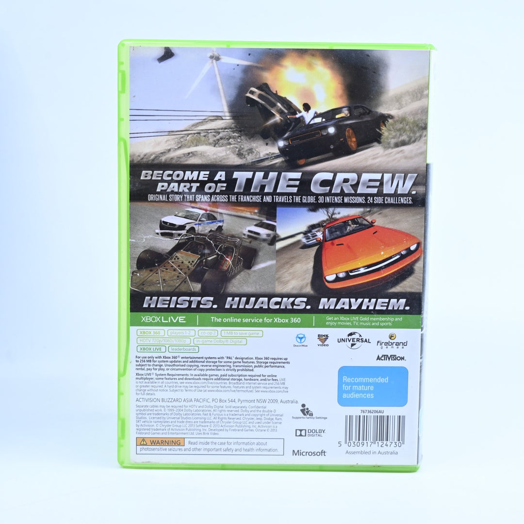 Fast & Furious: Showdown - Xbox 360 Game - PAL - MINT DISC!