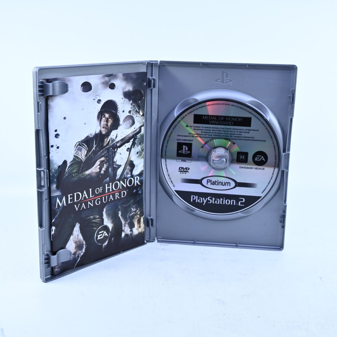 Medal of Honor Vanguard - Sony Playstation 2 / PS2 Game + Manual - PAL
