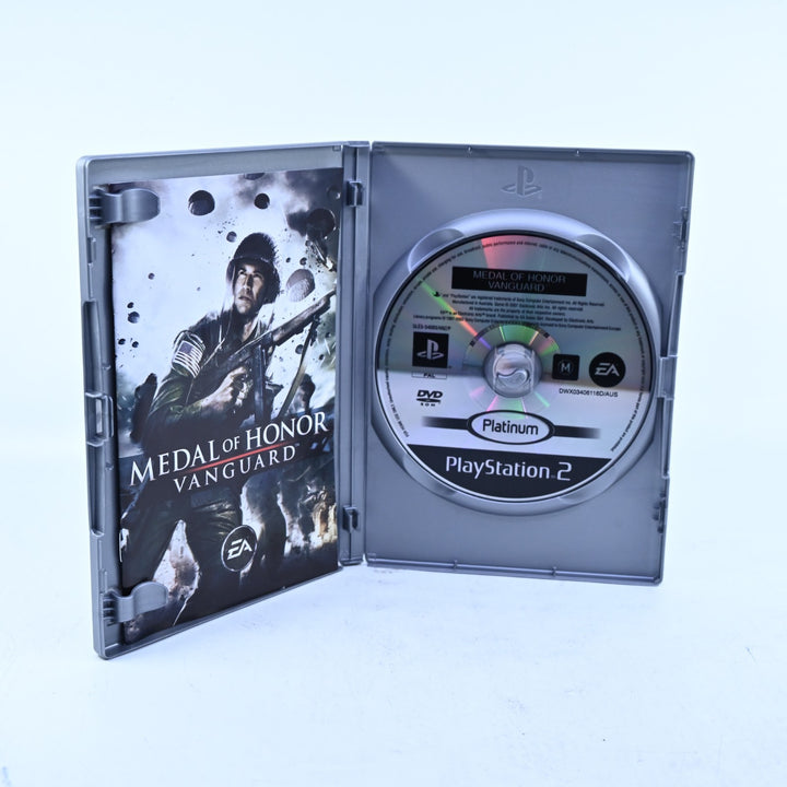 Medal of Honor Vanguard - Sony Playstation 2 / PS2 Game + Manual - PAL