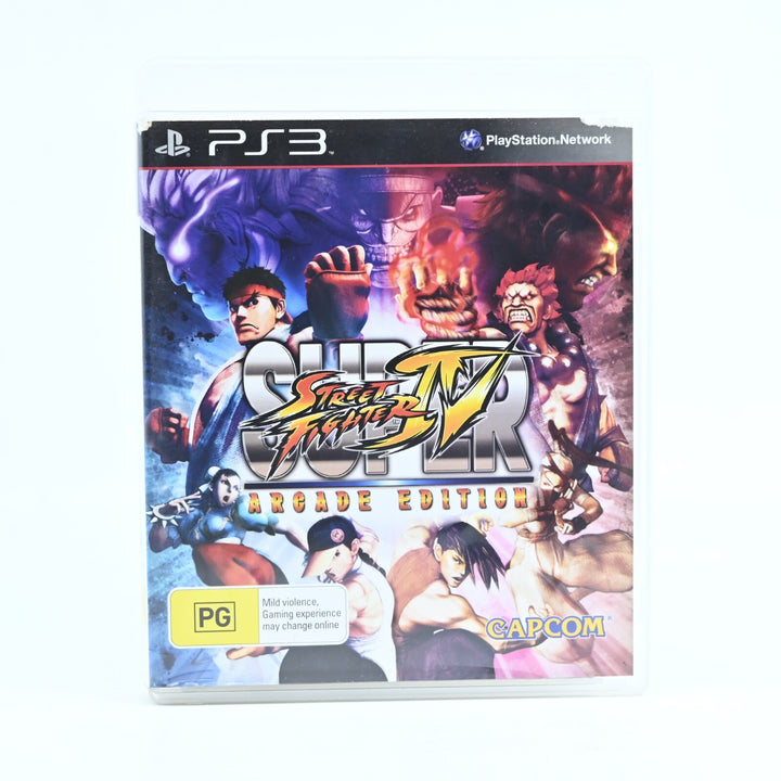 Super Street Fighter IV Arcade Edition - Sony Playstation 3 / PS3 Game + Manual