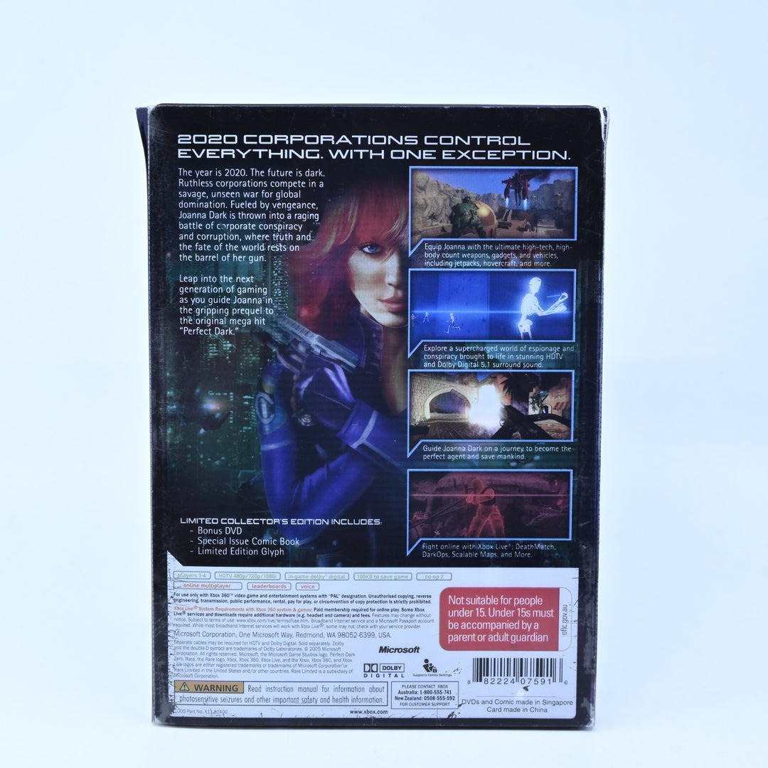 Perfect Dark Zero: Limited Collectors Edition - Xbox 360 Game + Manual - PAL