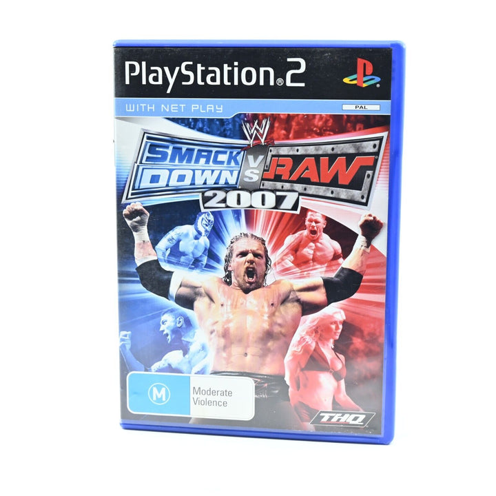 Smackdown vs RAW 2007 - Sony Playstation 2 / PS2 Game + Manual - PAL - MINT DISC