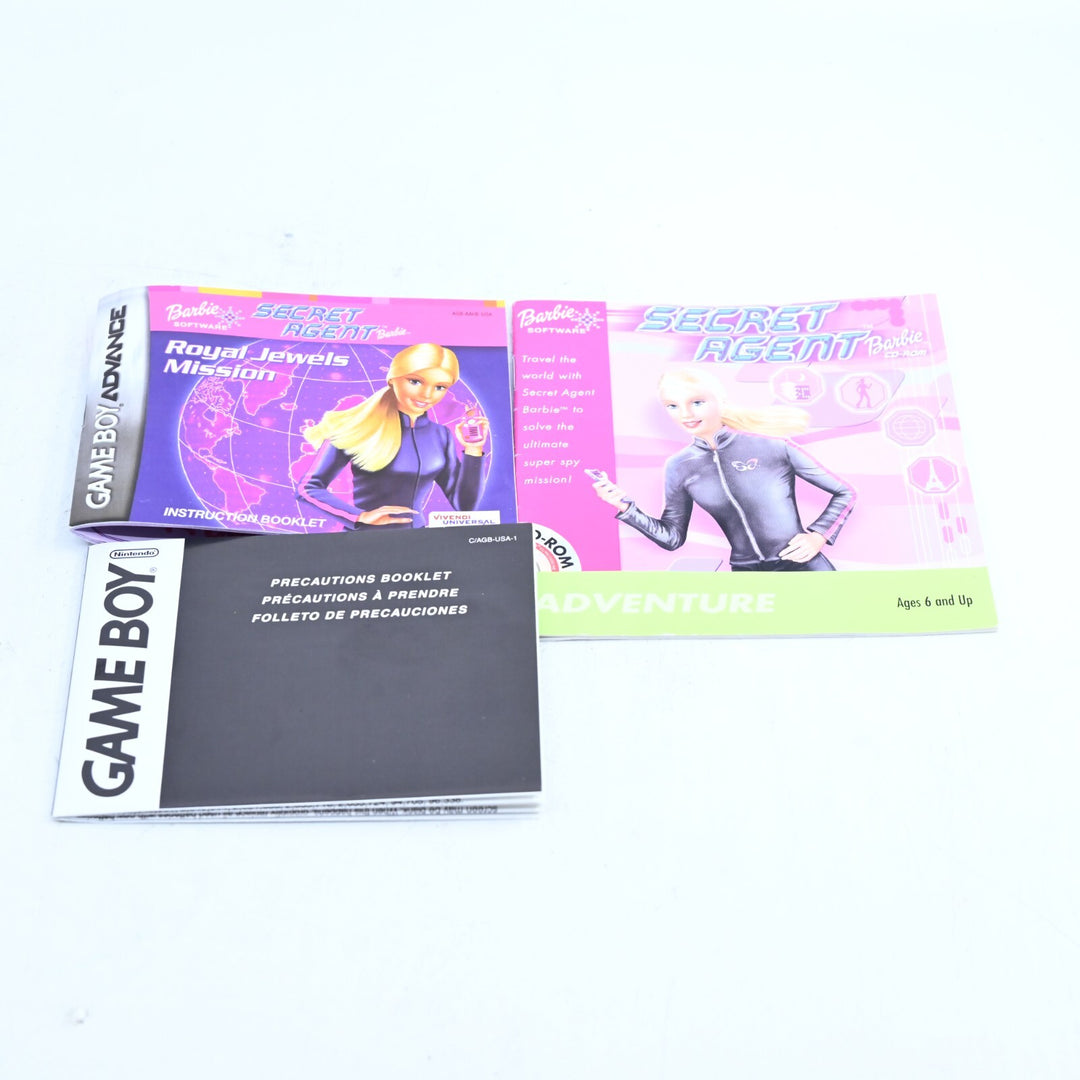 Secret Agent Barbie: Royal Jewels Mission - No Poster - GBA Boxed Game