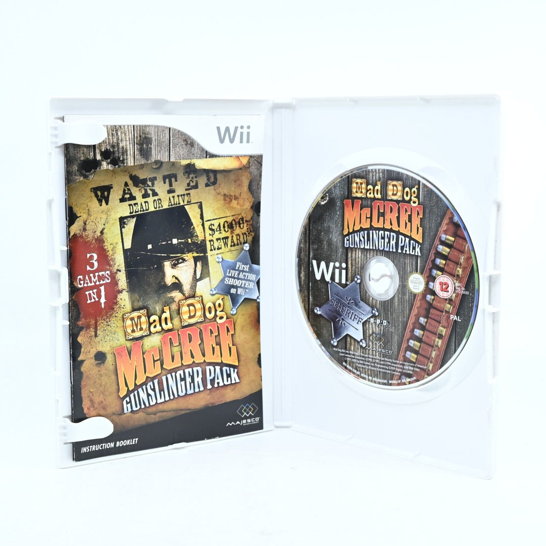 Mad Dog McCree: Gunslinger Pack - Nintendo Wii Game + Manual - NEAR MINT DISC!