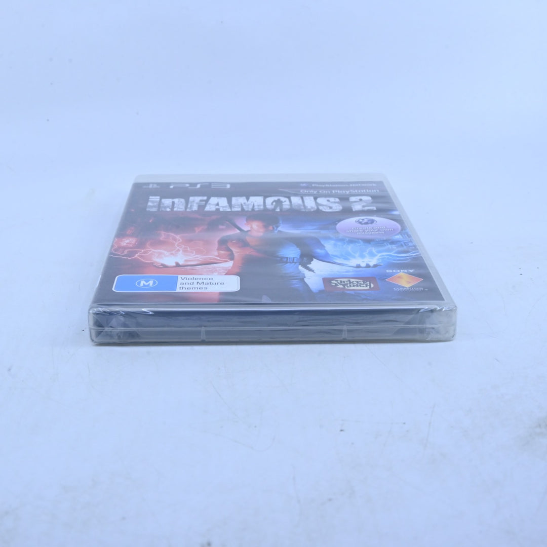 inFamous 2 - Sony Playstation 3 / PS3 Game + Manual - MINT DISC! SEALED!