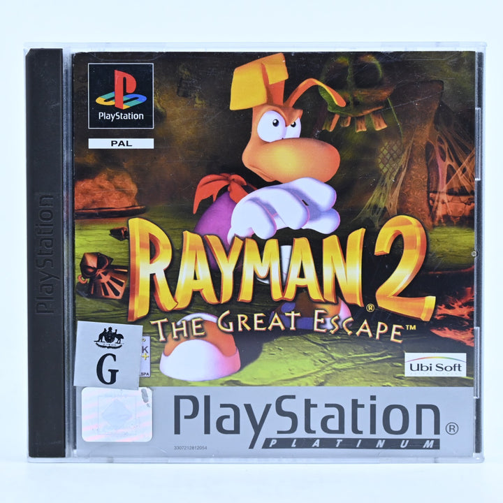 Rayman 2: The Great Escape - Sony Playstation 1 / PS1 Game + Manual - PAL