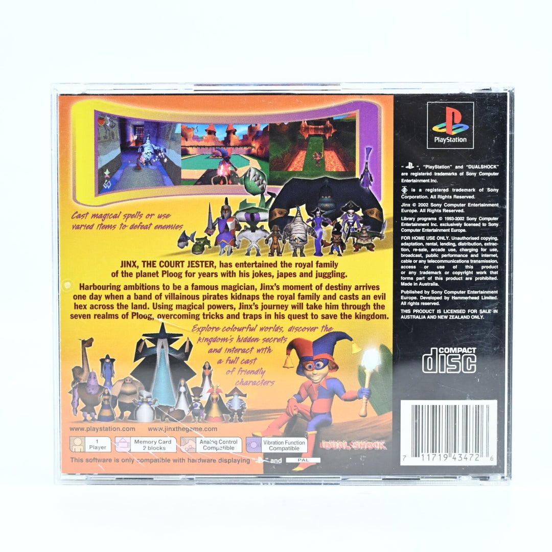 Jinx + Manual - Sony Playstation 1 / PS1 Game - MINT DISC!