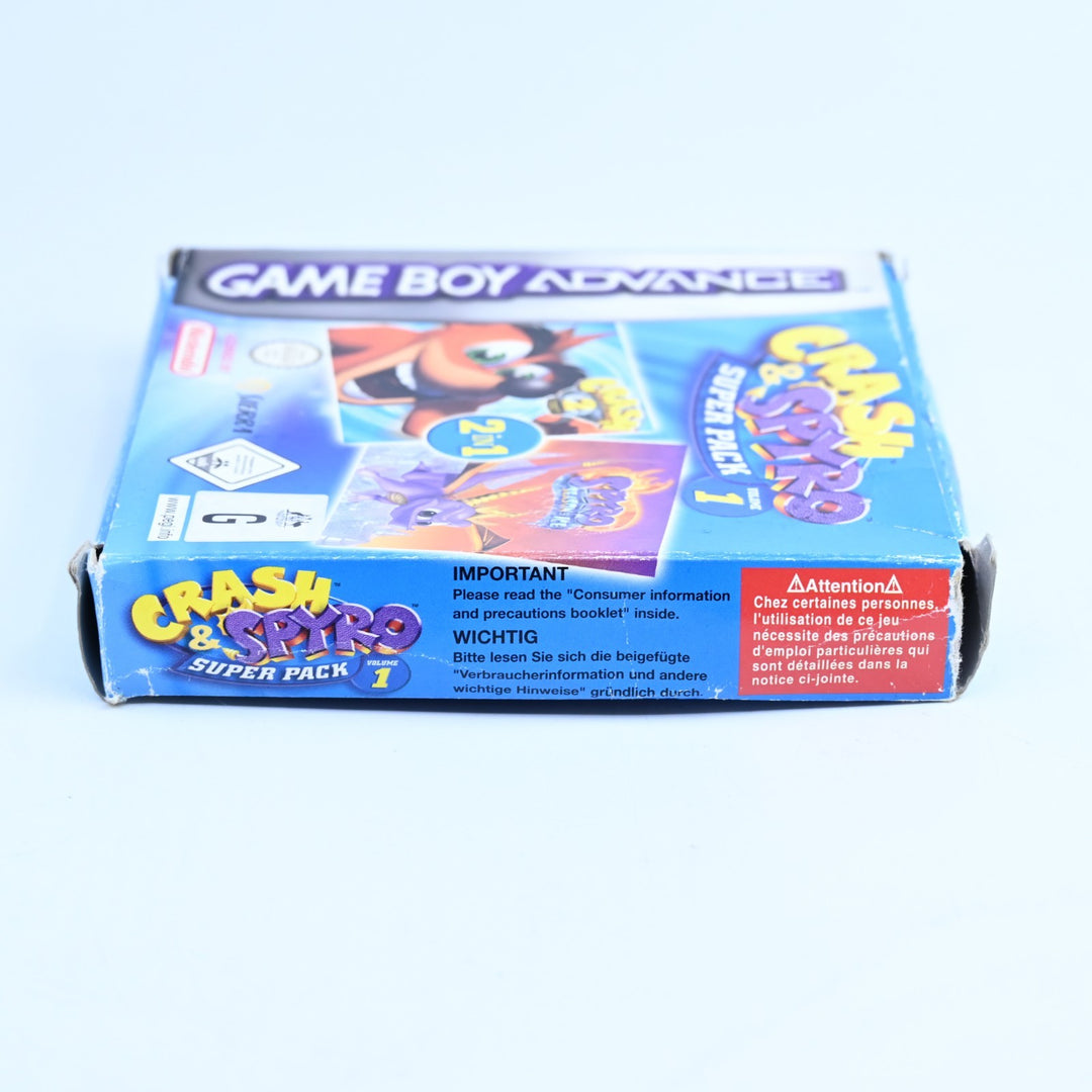 Crash & Spyro Superpack Vol 1 - GBA Boxed Game - PAL - FREE POST!