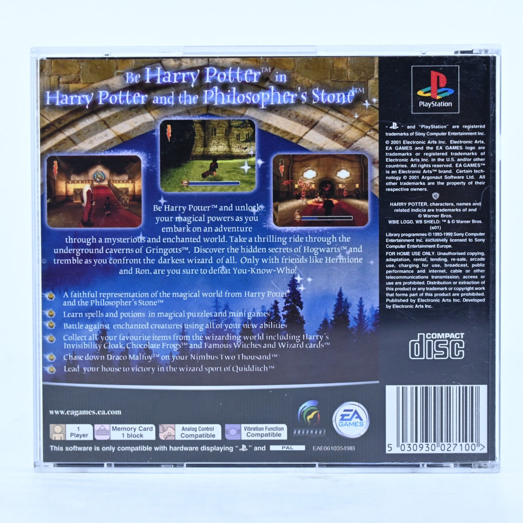 Harry Potter and the Philosopher's Stone - Playstation 1 / PS1 Game + Manual