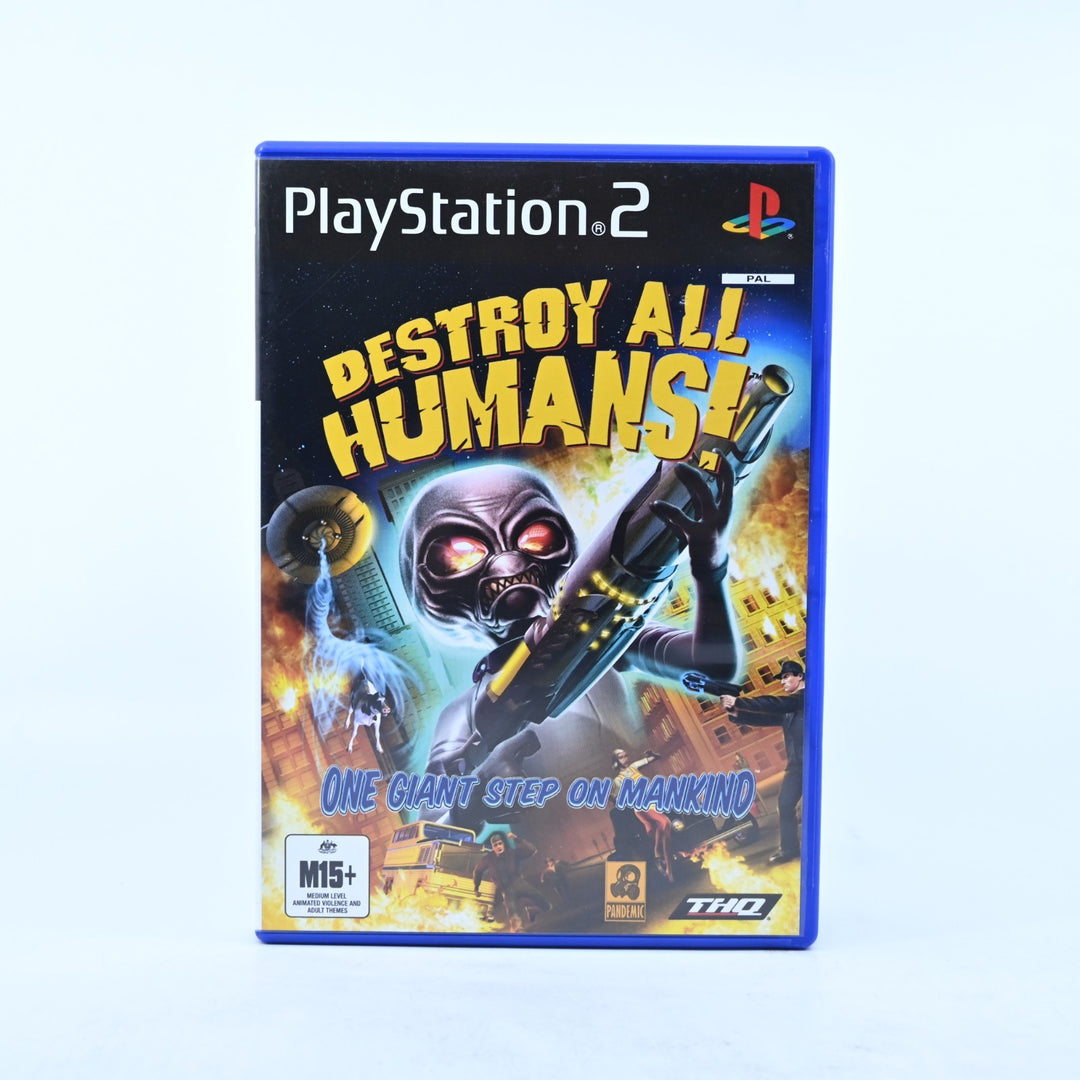 Destroy All Humans! - Sony Playstation 2 / PS2 Game + Manual - PAL
