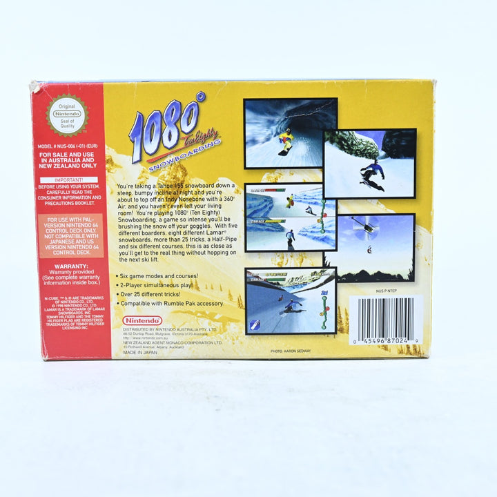 1080 Snowboarding - N64 / Nintendo 64 Boxed Game - PAL - FREE POST!