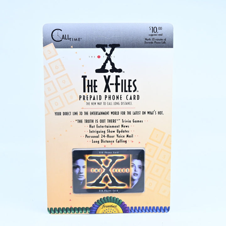 SEALED! The X-Files Prepaid $10 Phone Card - Frontier Call Time - Other Phone
