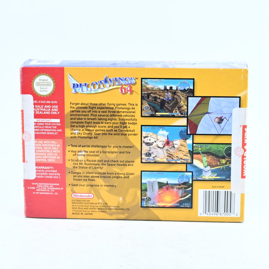Pilotwings 64 / Pilot Wings 64 - N64 / Nintendo 64 Boxed Game - PAL - FREE POST!
