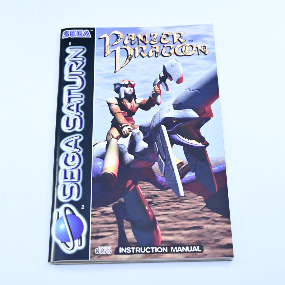 LIKE NEW! Panzer Dragoon - Sega Saturn Game + Manual - PAL - MINT DISC!