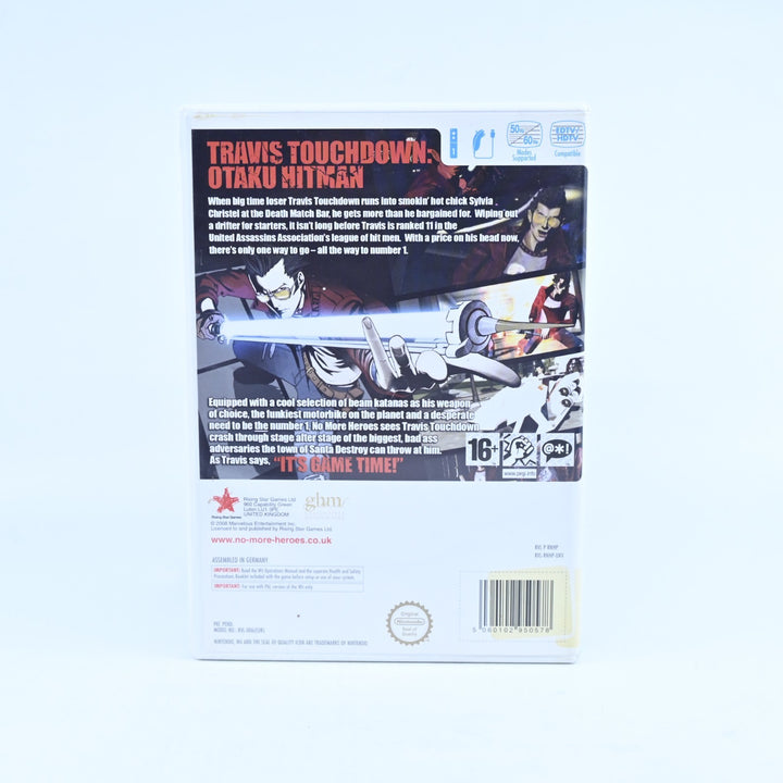 No More Heroes - Nintendo Wii Game + Manual - PAL - MINT DISC!