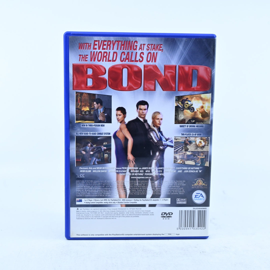 James Bond 007: Everything or Nothing - Sony Playstation 2 / PS2 Game + Manual