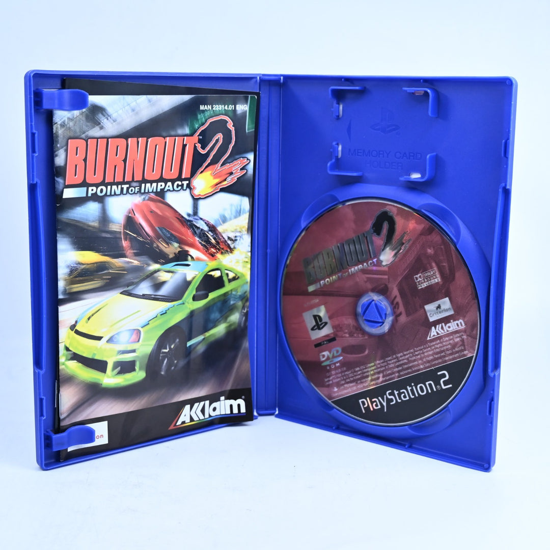 Burnout 2: Point of Impact - Sony Playstation 2 / PS2 Game + Manual - PAL