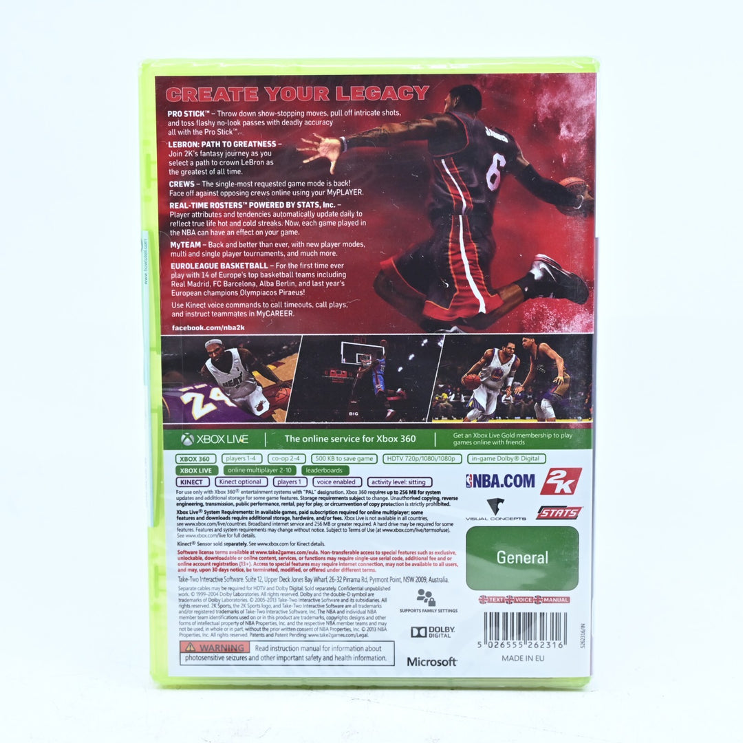SEALED! NBA 2K14 - Xbox 360 Game + Manual - PAL - MINT DISC!