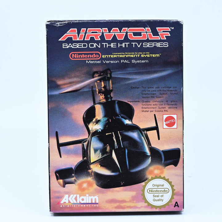 Airwolf - Nintendo Entertainment System / NES Boxed Game - PAL - FREE POST!